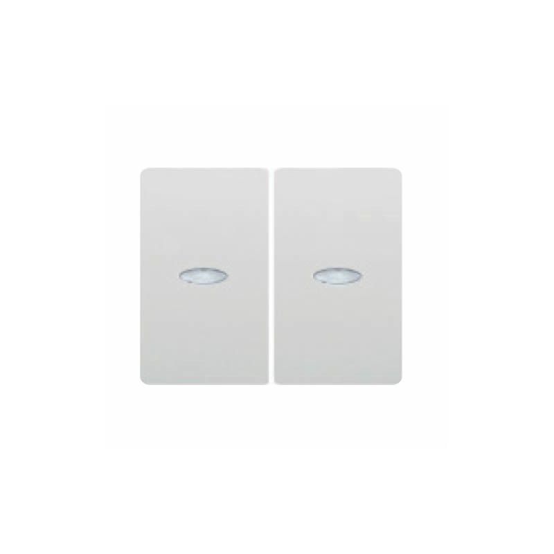 Chave dupla ou interruptor com luminoso BRANCO BJC IRIS 18709-L