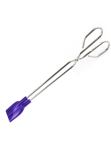 Tenacilla inox con pala de silicona 38cm