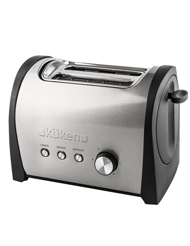 Tostadora Inox 2pc 800 W Kuken