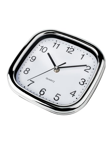 Reloj cocina blanco/cromo cuadrado 20cm küken