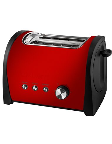 Torradeira 2 slots 800w vermelho küken