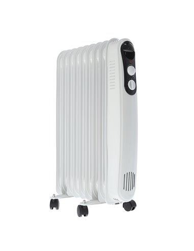 Radiador aceite 2000w 9 elementos blanco