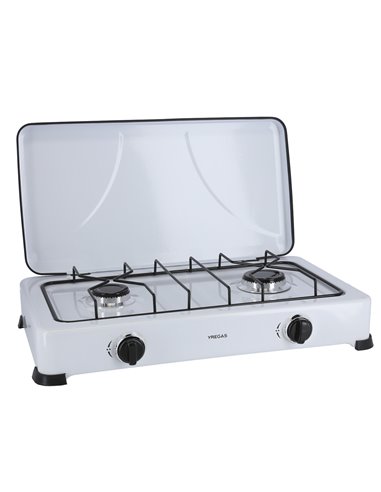 Cocina gas yregas esmaltada blanca 2 fuegos