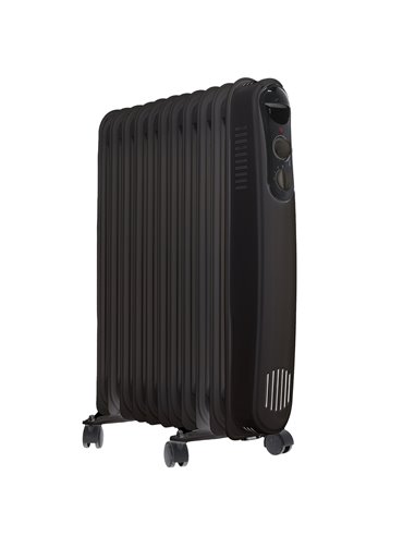 Radiador aceite 11 elementos 2500w negro