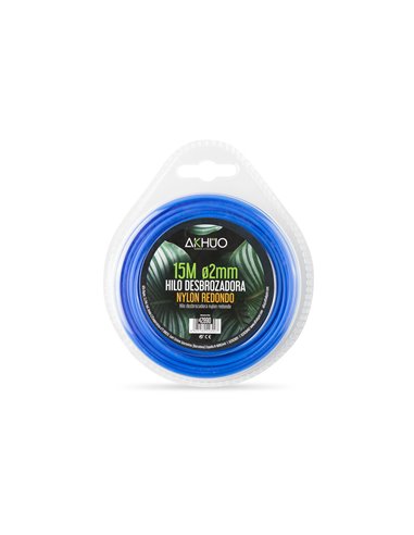 Hilo desbrozadora nylon akhuo 2,0 mm 15 m