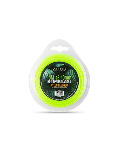 Hilo desbrozadora nylon akhuo 2,4 mm 15 m