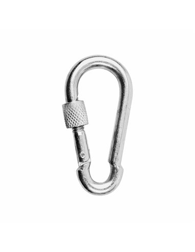 Mosqueton Bombero Tuerca 8 Cm Inox