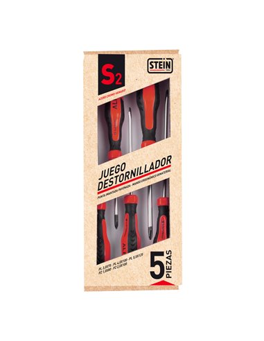 Destornillador Stein 3 Pl -2 Ph 5pcs