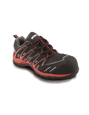 Zapato de seguridad esd workfit trail rojo nº37