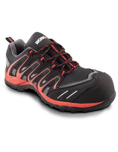 Zapato de seguridad esd workfit trail rojo nº39