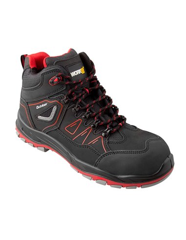 Bota de segurança outdoor Workfit s3 src vermelha nº47