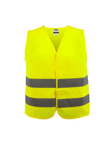 Chaleco reflectante amarillo workfit talla s