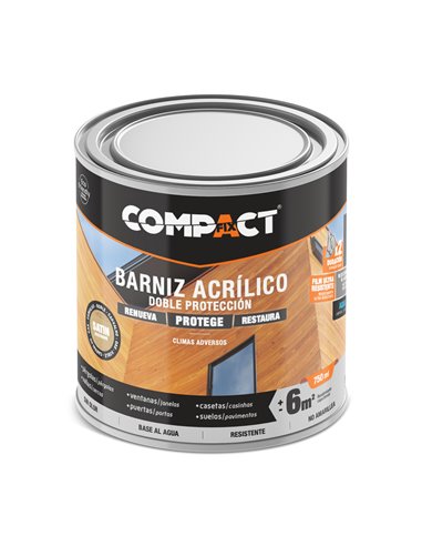 Barniz Acríl UniV Satin 750 Ml Incoloro