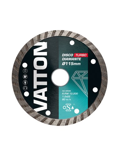 Disco Vatton Osa Diamante Turbo 115mm