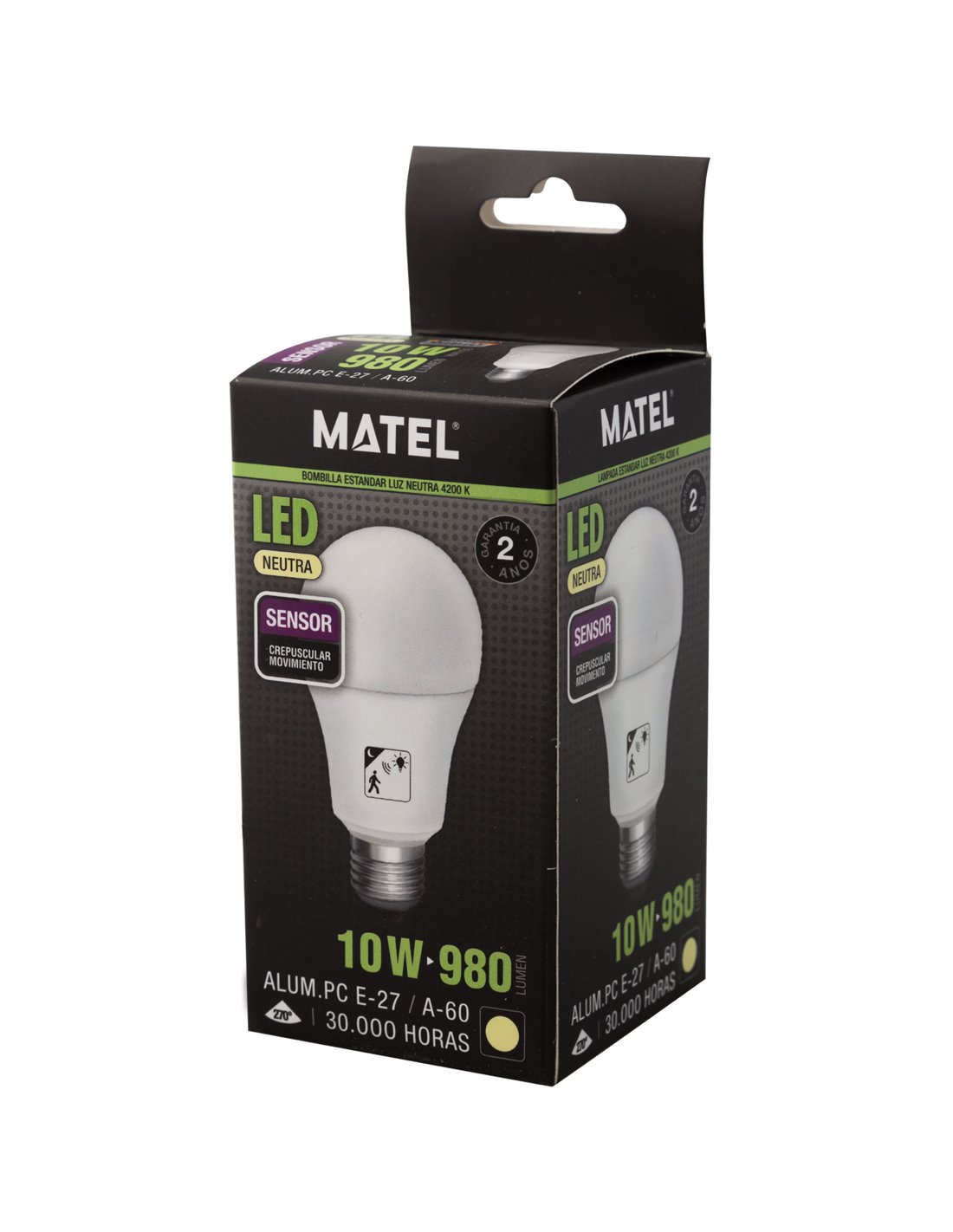 BOMBILLA LED MATEL TUBULAR E14 10W FRÍA - Matel