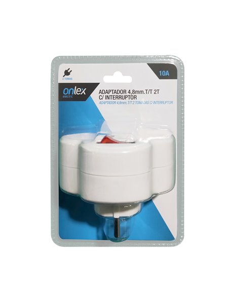 Bl Adaptador Onlex 4,8mm T/T 2t C/Inter