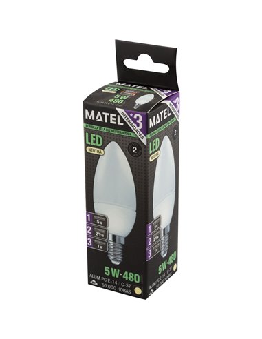 Bomb Led Vela 3 Intensid E14 5w Neu