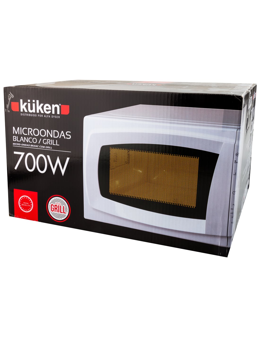 Forno a microonde 700w 20 litri küken bianco