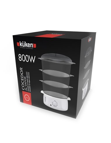Cocedor Vapor Electrico Kuken 800w