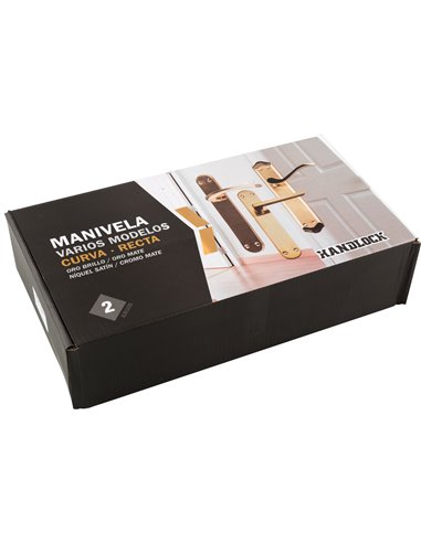 Manilla Zamak Placa CurVa 255 Niq Satin