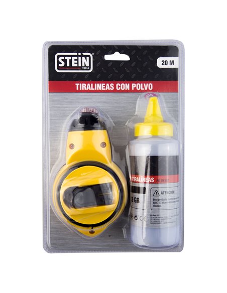 Régua linha Stein 15 metros com recipiente de pó 113g