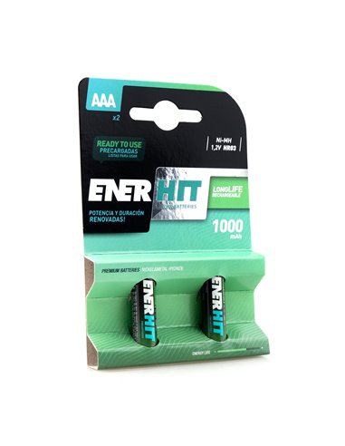 Pila enerhit recargable hr03 1000mah blíster 2uds