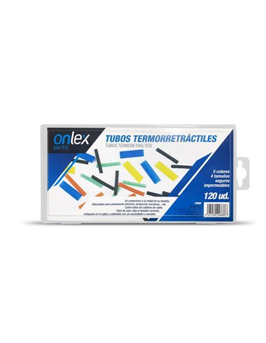 Set da 120 coperture termoretraibili onlex in colori assortiti