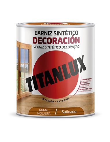 Verniz sintético para decoração de nogueira acetinada 250ml Titanlux M11100314