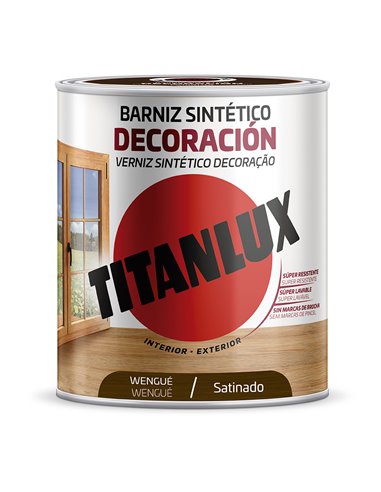 Verniz Sintético Decoração Wenge Satin 750ml Titanlux