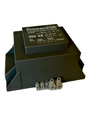 Transformador pool 300va 230/12v 50-60hz. ip-00 regleta tp30300 phonovox