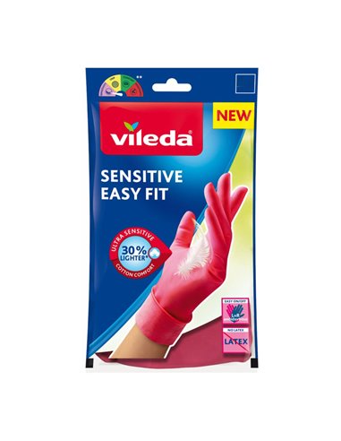 Guantes sensitive easy fit s 168411 vileda