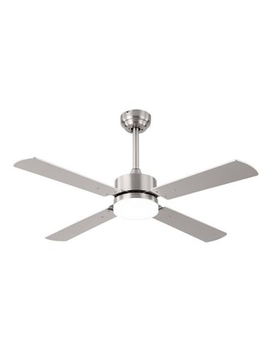  FABRILAMP 173591403 | Fan 18w Dc Hupe Nickel 4 Asp.6 Vel.107d Remote, memory and Temp.3000-4000-6000k