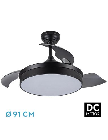 Ventilador DC 48W Cala Negro 3 Aspas