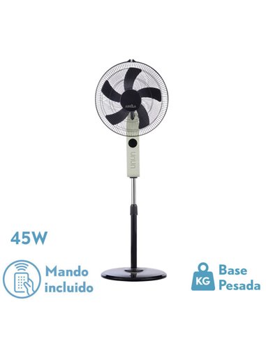 Ventilador Circus Bege/Preto Oscilante 45W