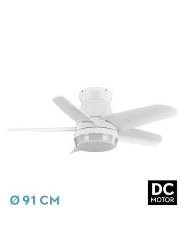 Ventilador DC Neutron 24W Blanco 5 Aspas