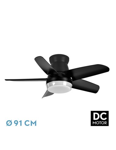 Ventilador DC Neutron 24W Negro 5 Aspas