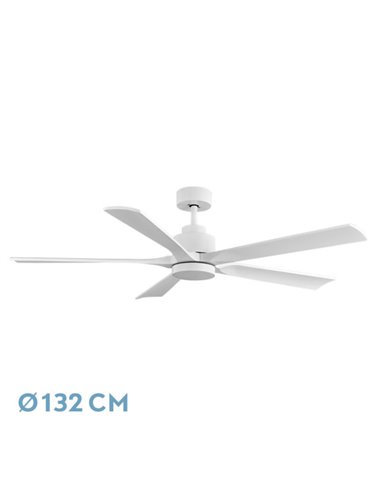 Ventilador DC Cairo 24W Blanco 5 Aspas