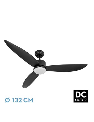 Ventilador DC Genil Negro 24W 3 Aspas