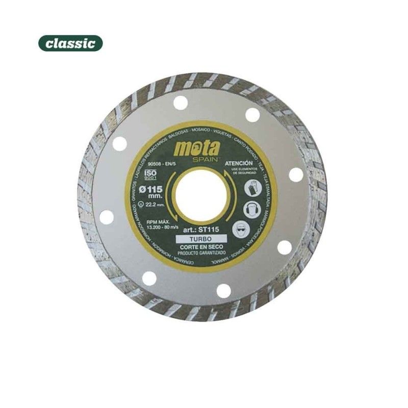 Disco diamantado turbo 115mm clp18 st115-p