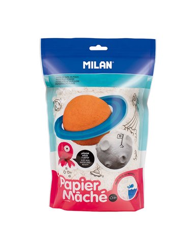 Bolsa 200g papel maché blanco en polvo milan