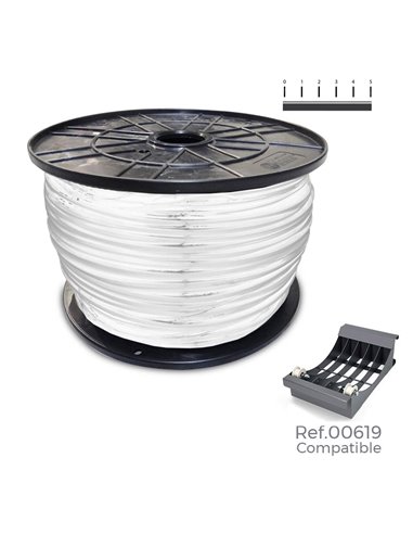 Carrete cable manguera acrilica 1kv blanca 3x1,5mm 200m (bobina grande ø400x200mm)