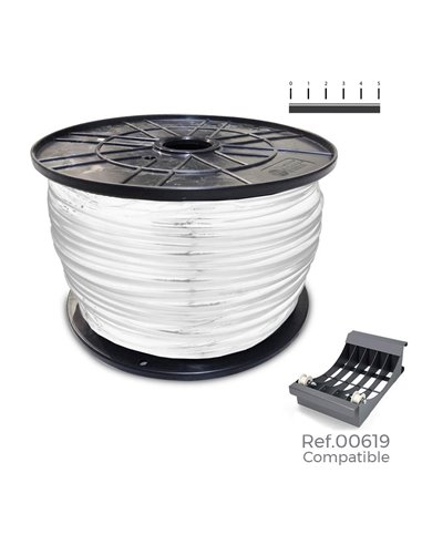 Carretel de cabo de mangueira acrílica branca 1kv 3x2,5mm bobina grande de 150m