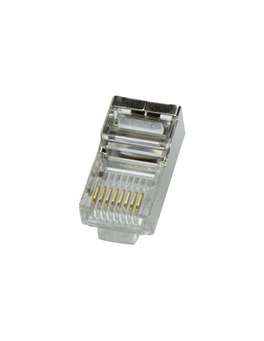 Conector RJ45 macho FTP Cat.5e blindado (saco de 100 unidades)