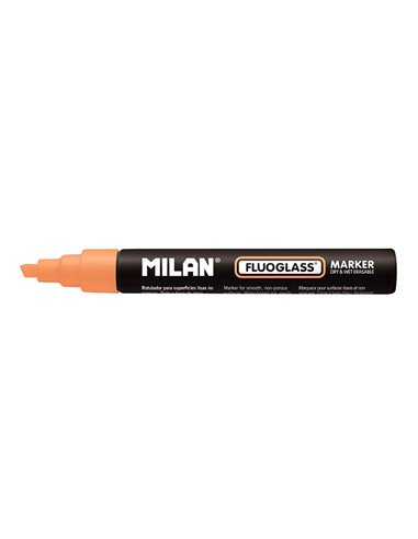 Blister con rotulador naranja fluoglass 2 - 4mm milan