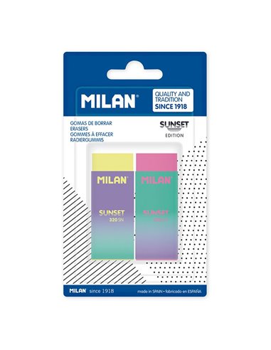 Blister con 2 gomas nata® 320 edición sunset milan