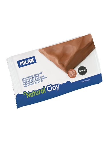 Arcilla natural 400g, secado al aire color terracota milan