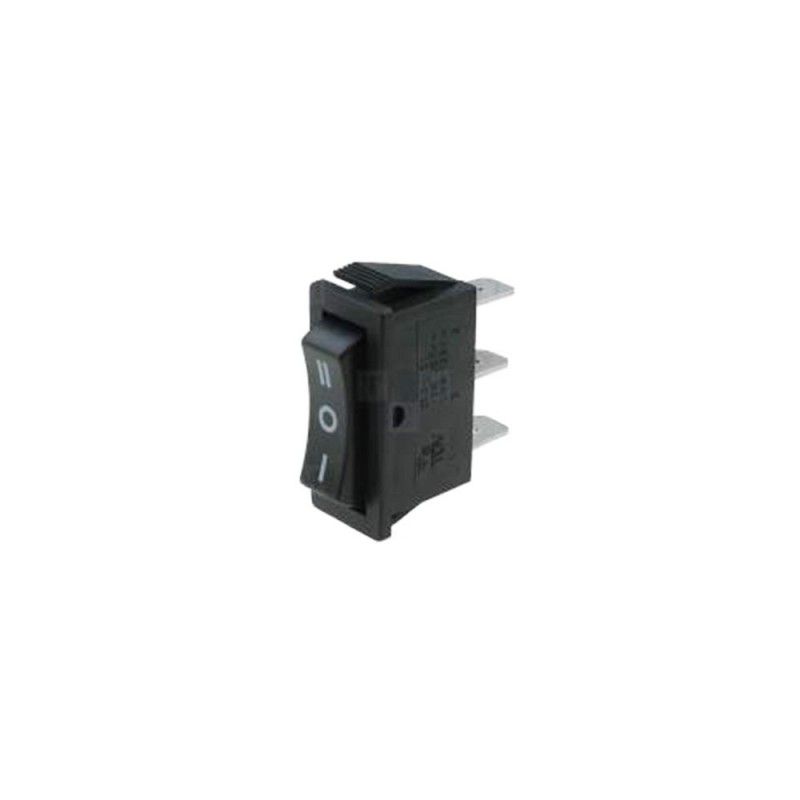 Interruptor ON-OFF-ON Estreito 15A 250V Preto