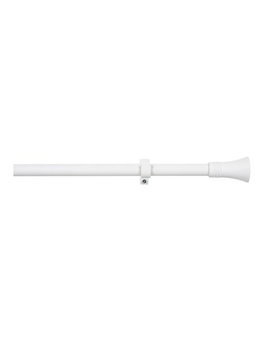 Kit barra cortina cono extensible de 110 a 200cm blanco stor planet