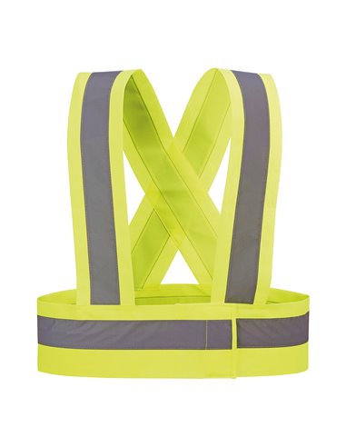 Tirantes de alta visibilidad color amarillo fluor hvt talla m juba