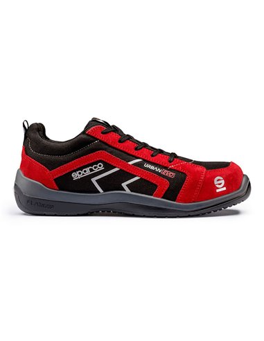 Sapato esportivo SPARCO Urban Evo S3 preto/vermelho - tamanho 40 (07518NRRS40)